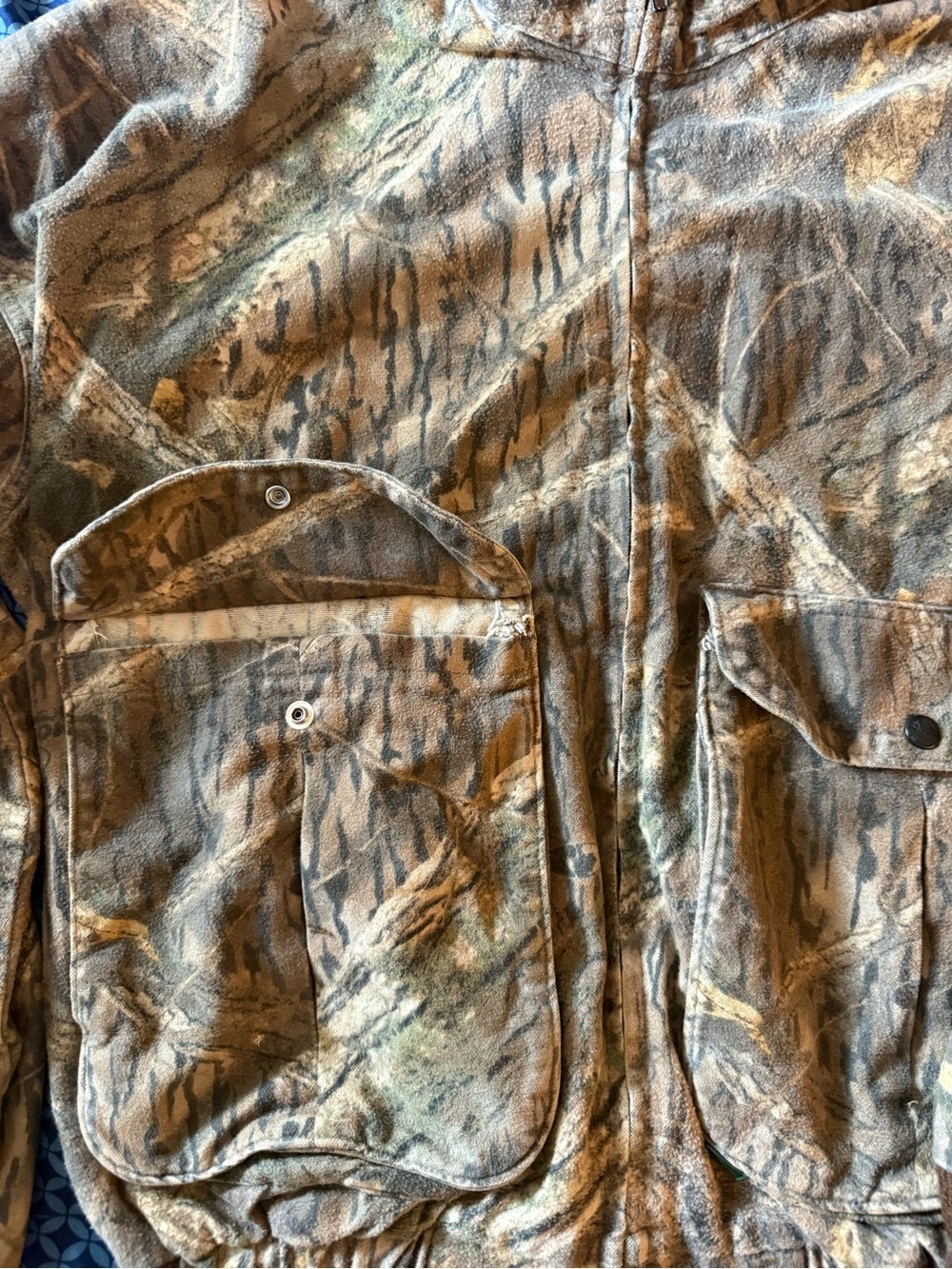 Mossy Oak 80’s-90’s Camo Zip-Front Field Jacket - Picture 4 of 8